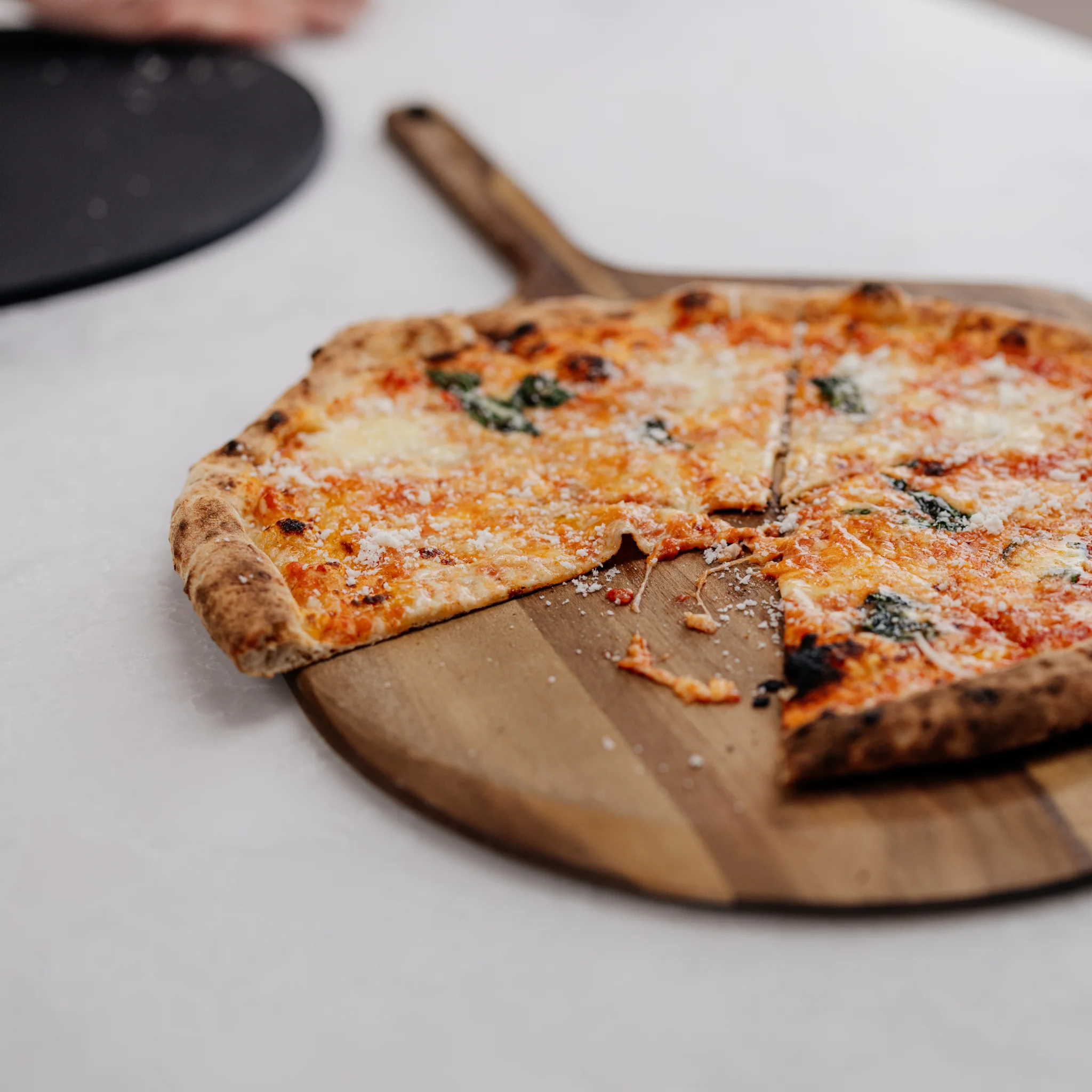 Acacia Wood Pizza Peel & Server - Image 4